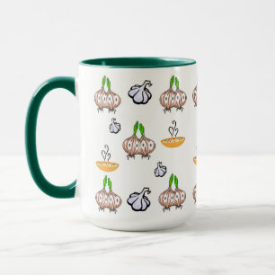 Coffee Tea Mugs, Onions Garlic Cooking Mug