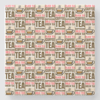 COFFEE TEA PATTERN, Stone Coaster