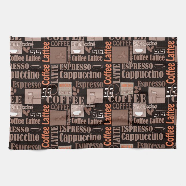 Coffee Tea Towel (Horizontal)
