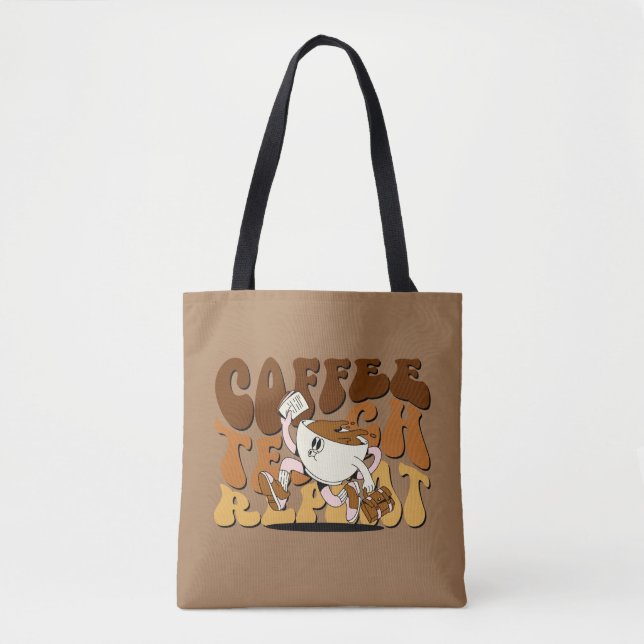 Coffee Teach Repeat Tote Bag (Front)