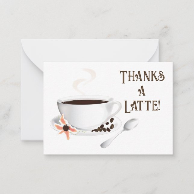 Coffee Thank You Card (Front)