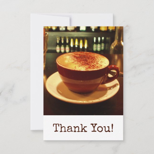 Coffee Thank You Card (Front)