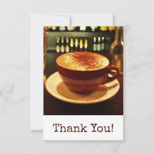 Coffee Thank You Card