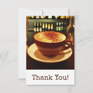 Coffee Thank You Card