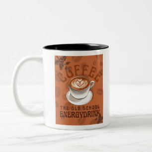 Coffee   The Old School Energy Drink Two-Tone Coffee Mug