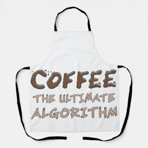 Coffee The Ultimate Algorithm Funny Programmer Apron