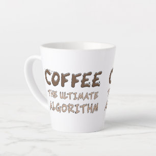 Coffee The Ultimate Algorithm Funny Programmer Latte Mug