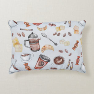Coffee Theme Coffee Lover Lumbar Decorative Cushion