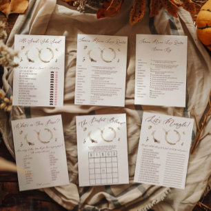 Coffee Themed He Said, She Said Bridal Shower Game Notepad