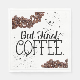Coffee Themed Paper Napkin