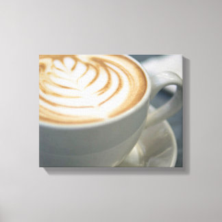 Coffee Themed, The Tempting Grains Of Cappuccino L Canvas Print