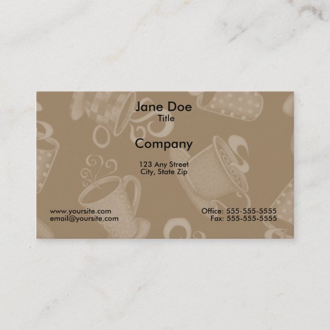 Coffee Time 2 Business Card (Front)