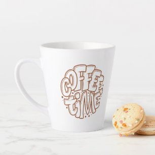 "Coffee Time" Aesthetic Typography Travel Mug