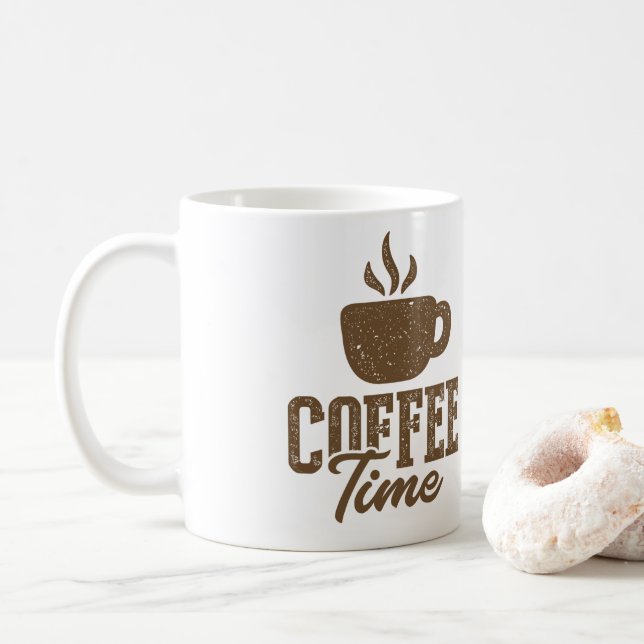 Coffee Time Coffee Mug (With Donut)