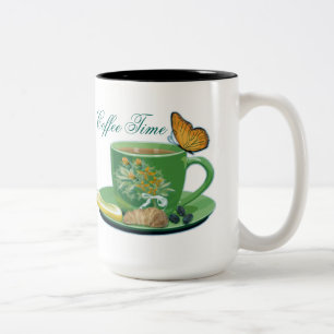 Coffee Time Cup & Saucer Mug