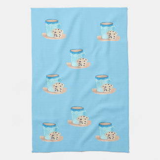 Coffee Time Friends Blue Edition Tea Towel