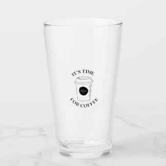 Coffee time glass