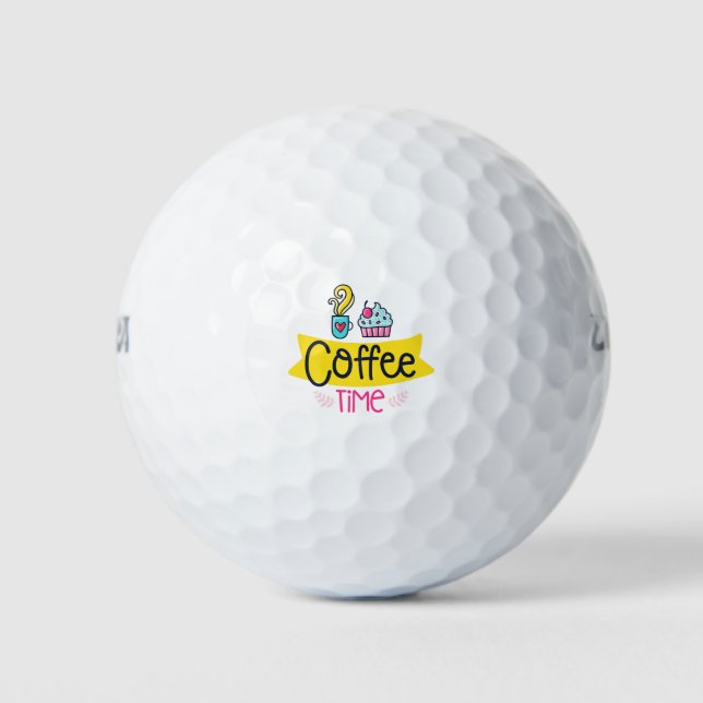 Coffee Time Golf Balls (Front)