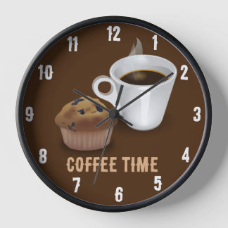 Coffee Time Kitchen Clock