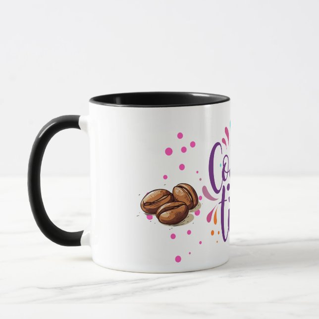 coffee time modern design mug (Left)