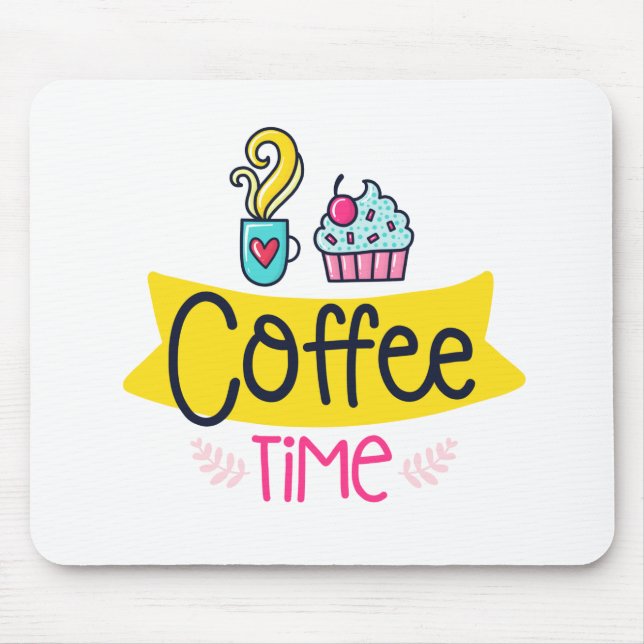 Coffee Time Mouse Mat (Front)
