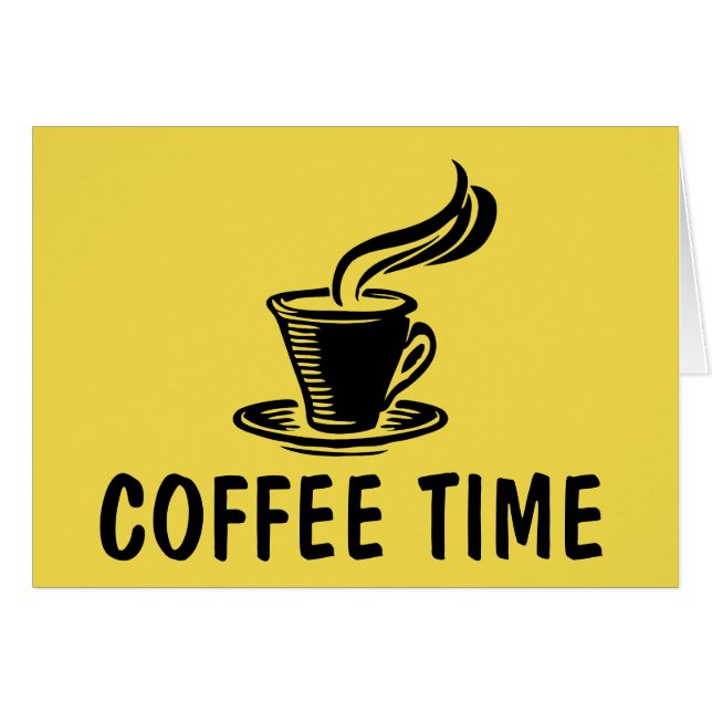 Coffee Time Notecards (Front Horizontal)
