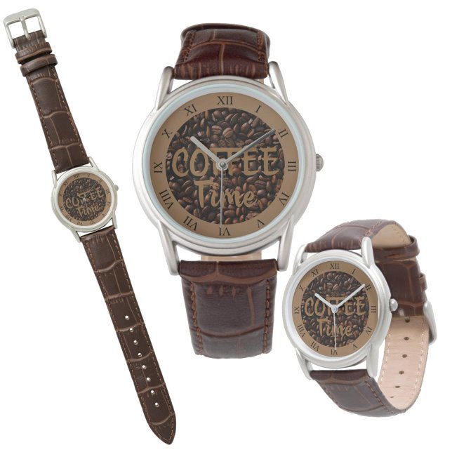 Coffee Time Roasted Beans Brown Watch (Creator Uploaded)