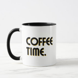 Coffee Time Simple Minimalist Everyday Coffee Mug