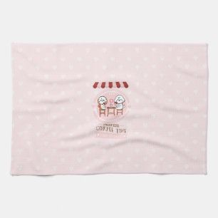 Coffee time tea towel