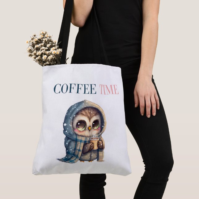 Coffee Time Tote Bag (Close Up)
