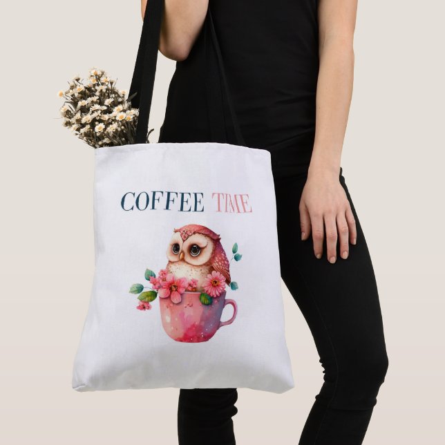 Coffee Time Tote Bag (Close Up)