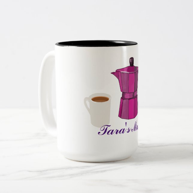 Coffee Time Two-Tone Coffee Mug (Front Left)