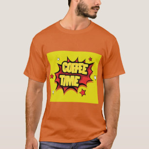 Coffee Time w/Cartoon Splat T-Shirt