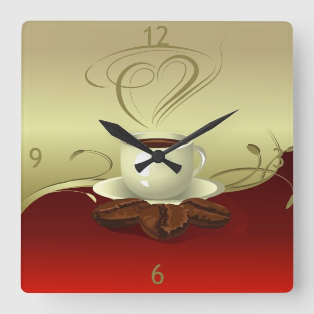 Coffee Time Wall Clock (1) (Front)
