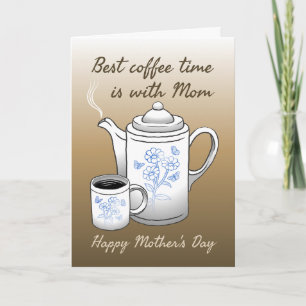 Coffee time with a nice cup of coffee card