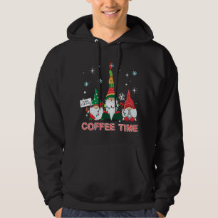 Coffee Times With Three Gnomes Merry Christmas Cos Hoodie