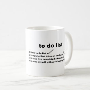 coffee to do list Mug