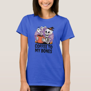 Coffee to My Bones Skeleton T-Shirt