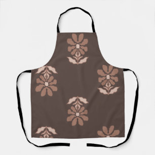 Coffee Tonal Floral Apron