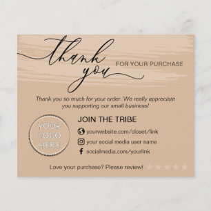 Coffee Tone Online Store Small Business Thank you Flyer
