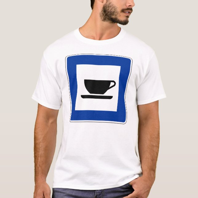 Coffee Traffic Sign T-Shirt (Front)