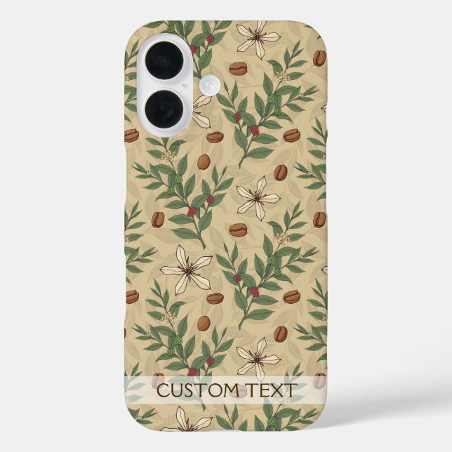 Coffee Tree Pattern Case-Mate iPhone Case (Back)
