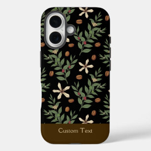Coffee Tree Pattern iPhone 16 Case
