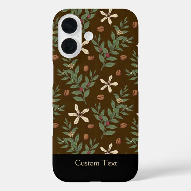 Coffee Tree Pattern Case-Mate iPhone Case (Back)