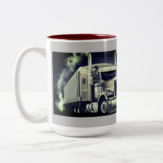 Coffee Tumbler for the Truck Driving Pro Two-Tone Coffee Mug