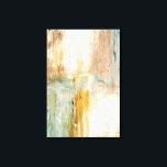 'Coffee' Turquoise and Brown Abstract Art Painting Canvas Print<br><div class="desc">The image used to create this product is an original abstract art painting by T30 Gallery.</div>