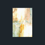 'Coffee' Turquoise and Brown Abstract Art Painting Canvas Print<br><div class="desc">The image used to create this product is an original abstract art painting by T30 Gallery.</div>