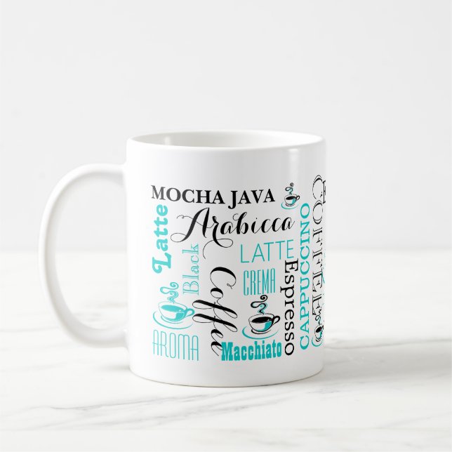 Coffee typography modern mug (Left)