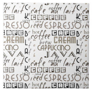 Coffee Typography Tile