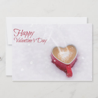 Coffee Valentine's day Holiday Card